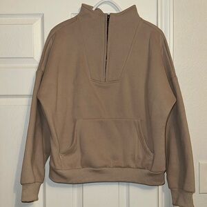 Half Zip Up Pullover Sweatshirt -size: Small